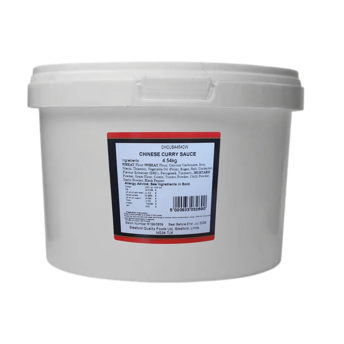 Chef William Chinese Curry Sauce Mix 4.54kg – Catering Pack