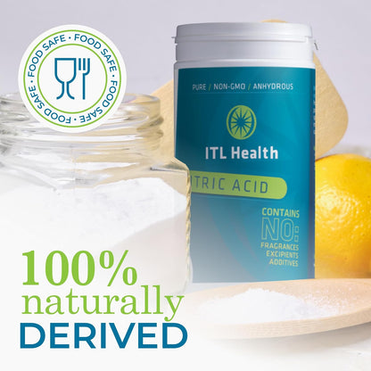 Citric Acid 1.13kg | ITL Health Food Grade Cleaning & Descaling Powder (BBE 31/12/2026)