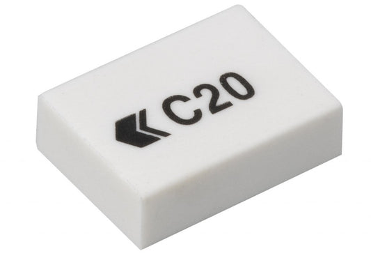 Hainenko Value C20 White Erasers (Pack of 45) | PVC & Latex Free School and Office Erasers