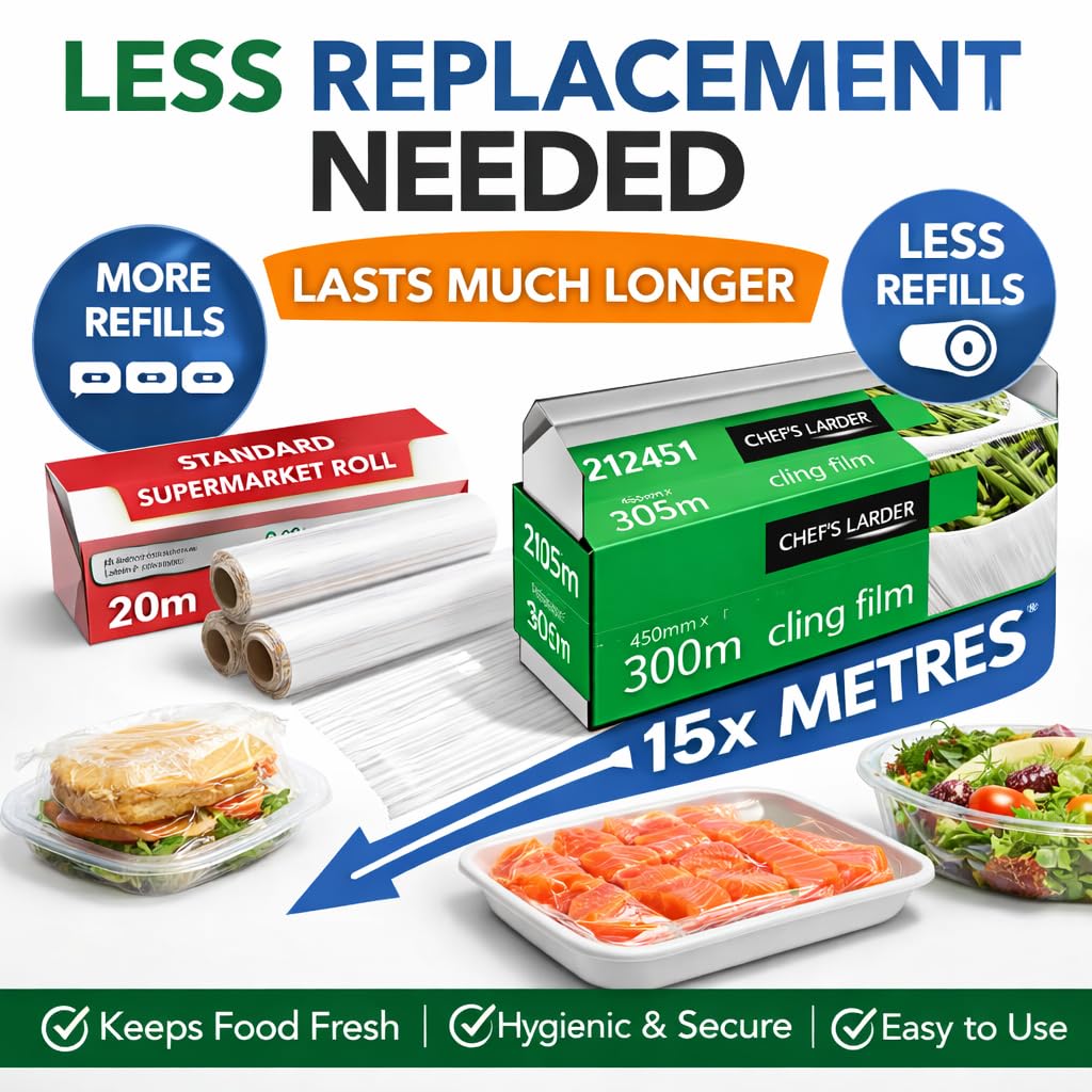 Chef's Larder Cling Film 450mm x 300m