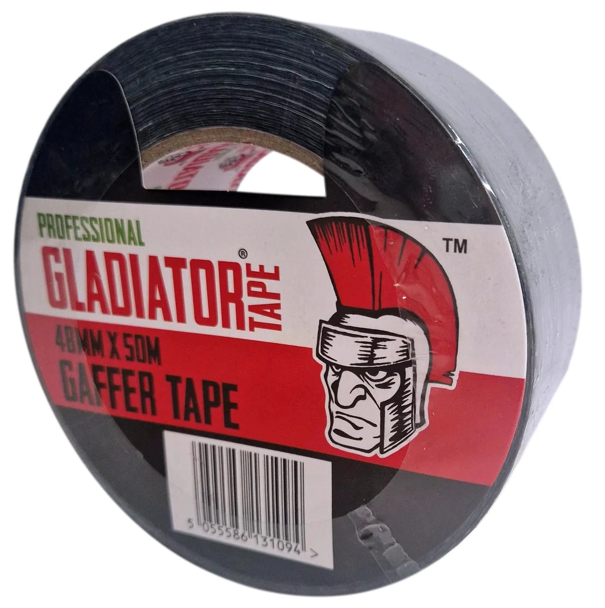 Gladiator Black Duct Tape 48mm x 50m – 24 Roll Bulk Box | Heavy Duty Cloth Repair Tape