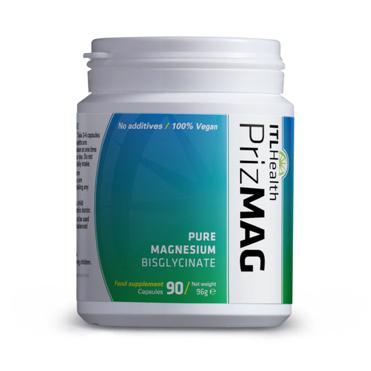 PrizMAG by ITL Health Pure Magnesium Bisglycinate Capsules 90 Capsules