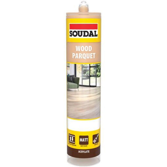 Soudal Parquet & Timber Sealant Middle Oak 290ml – 24 Cartridge Bulk Box | Wood & Laminate Floors